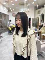 ヘアーワークス ボナ(HAIR WORKS bona.) 大人かわいいサラ艶ロング×姫カット/レイヤーカット