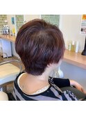 ショートボブ、髪質改善、白髪ぼかし、キッズカット、カット