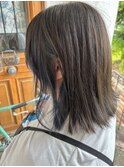 インナーも可愛い☆さりげない動きのミディボブ&外ハネ☆