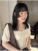 【 sayaca 】暗髪×ぱらっと顔まわり