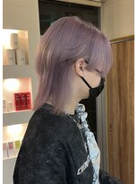 ヘアアンドメイク アール(hair&make R) ウルフ/ペールパープル