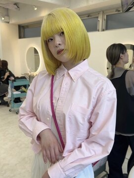 イェッカ(YECCA) ビビットイエローカラー（ブリーチ２回）