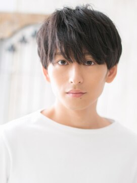 モッズヘア メン 上尾東口店(mod's hair men) 20代30代ナチュラル黒髪フェザーマッシュY上尾