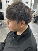 メンズマッシュパーマツイストパーマスパイラルパーマ刈り上げ