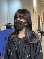 ラック 津田沼(LUCK)&nbsp;青紫インナーカラー/ダブルカラーインナーカラーケアブリーチ