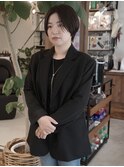 ハンサムショート × ダークトーンカラー