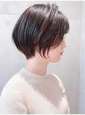Say.ひし形ショートくびれショートレイヤーアッシュブラック青山