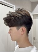 メンズセンターパート/ニュアンスパーマ/フェザーパーマ