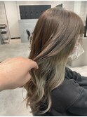 透明感☆イアリングカラー×スモーキーベージュ