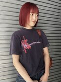 チェリーレッド暖色カラーボルドーワインレッド春カラー