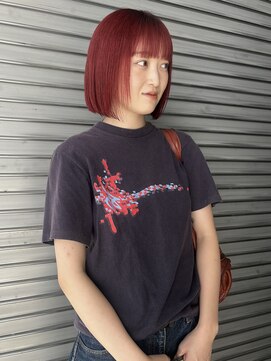 ロックス バイ マグ 松本(rocks BY MAG) チェリーレッド暖色カラーボルドーワインレッド春カラー