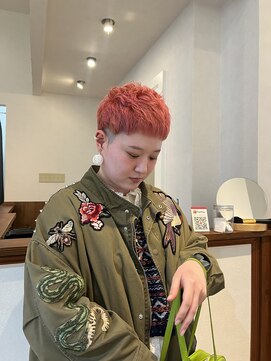 ケシキ大名(keshiki) ブリーチ1回で出来るコーラルピンク