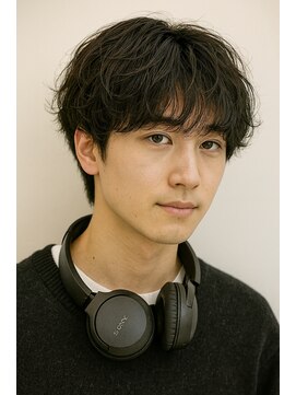 柔らか質感のナチュラルマッシュパーマ