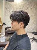 刈り上げセンターパート/吉川沙知