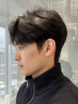 メゾンフォーメン(Maison for men) センターパート×ニュアンスパーマ