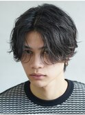 渋谷メンズパーマフェザーパーマシャドウパーマセンターパート