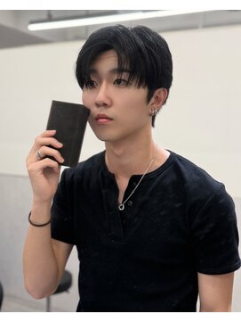 ビカムメンズヘアー 栄店(become men's hair) シースルーコンマショート/韓国ヘア/ダウンパーマ/名古屋/栄