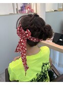 アップヘア/お祭りヘアセット