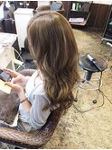 キラ髪イルミナカラー♪センターパートハニーヘア