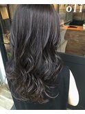 外国人風プラチナバイオレット　暗髪でも透けるカラー