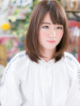 カバーヘア イヴ 戸頭店(COVER HAIR EVE) *EVE戸頭*斜めバングｘ前下がり好感ストレートa