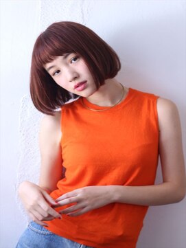 ブラウヘアアンドケア(care) 大人かわいいシンプルボブ。
