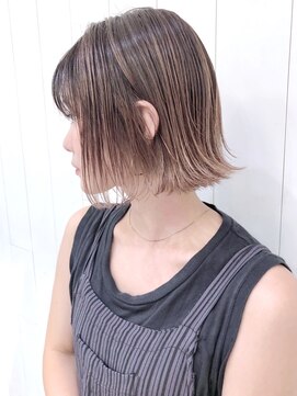 アイティー バイ アルバム 中野店(IT by ALBUM) ハイライトボブ_ハイライトカラーセミウェットウェーブ_ba299641