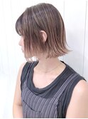ハイライトボブ_ハイライトカラーセミウェットウェーブ_ba299641