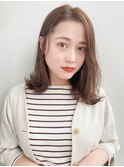 【GARDEN荒井夏海】ふんわりレイヤーロブ×柔らかいベージュ