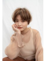 ケアリー 武蔵小杉(Carelly)&nbsp;大人かわいい前髪セシルカットココアブラウンフリンジウェーブ