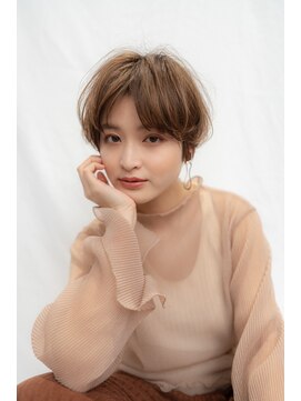 ケアリー 武蔵小杉(Carelly) 大人かわいい前髪セシルカットココアブラウンフリンジウェーブ