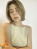 パーク(PARK)&nbsp;【PARK】シアーベージュ×切りっぱなしくびれボブ