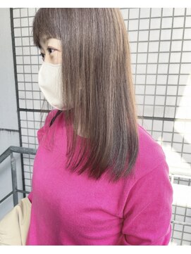 ガーデンヘアー(Garden hair) 「脱白髪染め」シアベージュの白髪ぼかしカラー