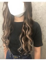 ルーツアイリー 心斎橋(ROOTS IRIE)&nbsp;10代20代30代☆エクステハイライト☆グレージュ☆シールエクステ