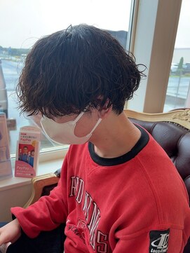 エルベ 内原店(elve) スパイラルパーマ×波巻きミックス