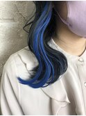 エクステ/インナーカラー/ブルーカラー/¥341