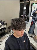 波巻きスパイラルパーマツイストスパイラルパーマメンズマッシュ