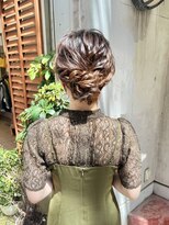 スミ(sumi)&nbsp;ヘアセット×編みこみアップ