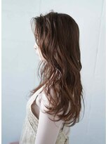 シェル 立川(shell)&nbsp;くびレイヤーエモージュ前髪ピンクベージュワンカール【立川】