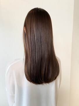 ヘアープロデュース ラピセット 松山(Lapset) 20代30代40代髪質改善カラーアッシュベージュ艶感ストレート