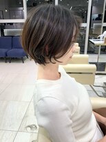ショートボブ髪型30代40代50代前髪あり前髪なし面長丸顔【荒牧】