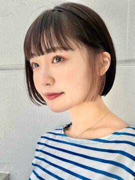 サンド 名古屋(sand) ボブ/インナーカラー/縮毛矯正/髪質改善/顔まわり/ショートボブ