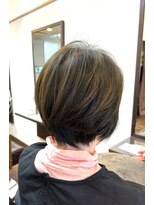 ヘアー グリーン(hair green) 似合わせショート40代50代60代