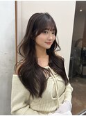 髪質改善*前髪ありマロンブラウン*美髪【Zina 高田馬場】