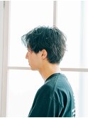 前髪/アンブレラカラー/こなれミディ/イメチェン/ウェーブパーマ