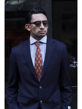 リバレッジ 白金(Leverage) 大人外国人風メンズ七三サイドパート