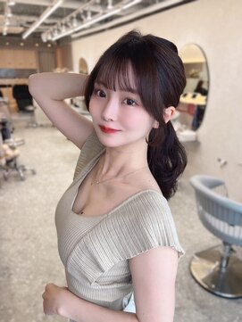 ラルム 新宿(LARME SHINJUKU) ミニウルフレイヤーカット顔周りカット前髪カット韓国ロング新宿