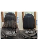 ヘアエステコース+カット・髪質改善・縮毛矯正・白髪染め