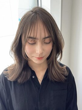 ユーフォリア 渋谷グランデ(Euphoria SHIBUYA GRANDE) オリーブカラー お顔周りカット Syuri