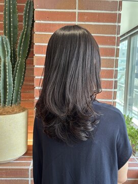 ルームヒゴバシ(room higobashi) 後ろ姿美人なレイヤーミディアムスタイル/OWAY Hcolor